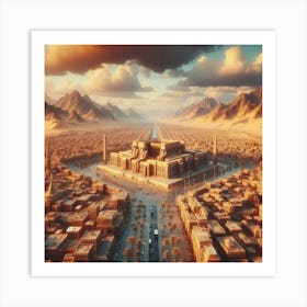 Egyptian City 1 Art Print