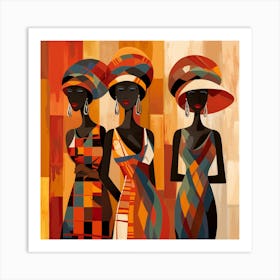 Three African Women 17 Art Print