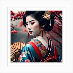 Geisha 164 Art Print