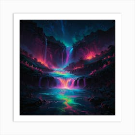 Rainbow Waterfall 3 Art Print