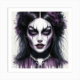 Gothic Woman 1 Art Print