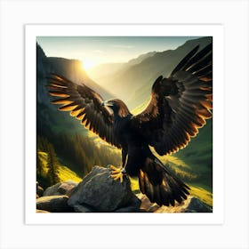 Eagle In Flight 1 Art Print