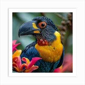 Colorful Cute Bird Art Print