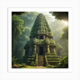 Angkor Temple In The Jungle Paintings Art Print 1 Art Print