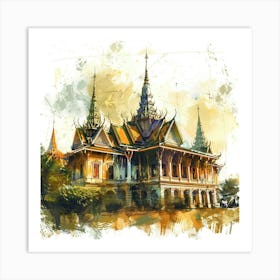 Phnom Penh Royal Palace 4 Art Print