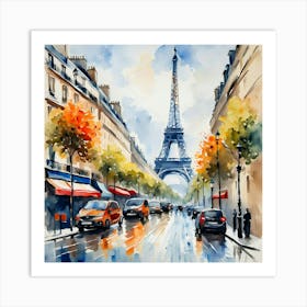 Paris Painting Art Print