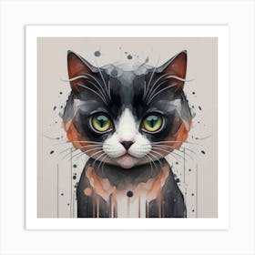 Cat Painting 1 Art Print