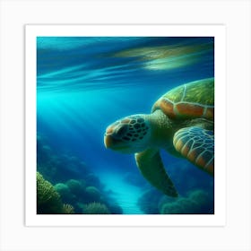 Sea Turtle 2 Art Print