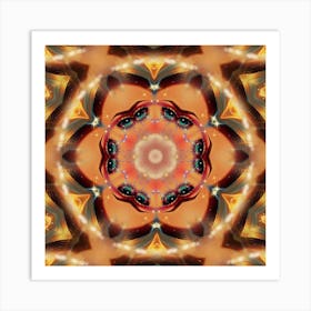 Abstract Psychedelic Mandala Art Print