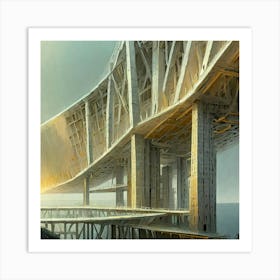 Bridge Over The Sea Art Print