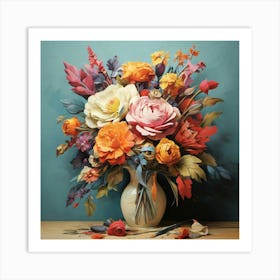 Flowers In A Vase 2 Art Print