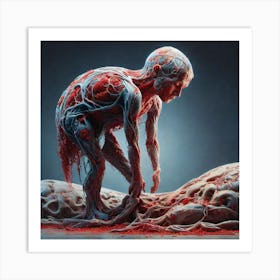 Blood And Flesh 3 Art Print