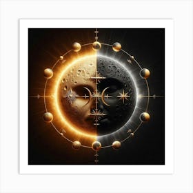 Sun And Moon 4 Art Print