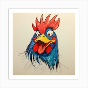 Rooster 16 Art Print