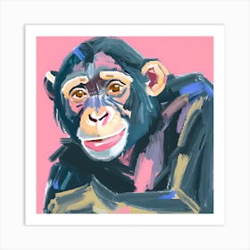 Chimpanzee 02 Art Print