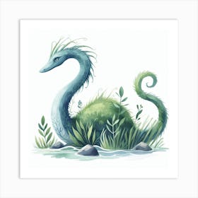 Loch ness monster Art Print