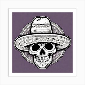 Day Of The Dead Skull 44 Art Print