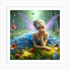 Fairy In The Forest 52 Art Print