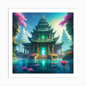 Asian Temple 1 Art Print