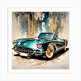 Chevrolet Corvette Art Print