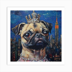 Regal Pug 1 Art Print