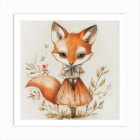 Little Fox Art Print