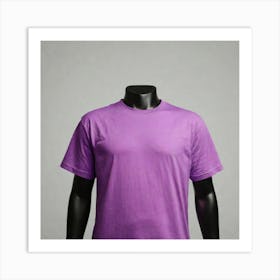 Purple T - Shirt Art Print