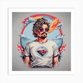 Johnny Depp T-Shirt Design Art Print