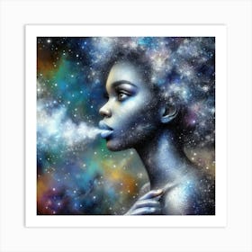 Space Girl Art Print