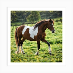 Horse In A Field 5 Art Print