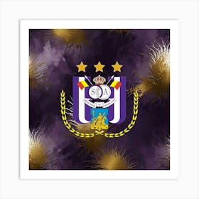 R.S.C. Anderlecht Logo Wall Art 11 Art Print