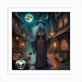 A blue night Art Print