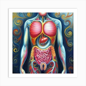 Organs Of The Human Body 15 Art Print