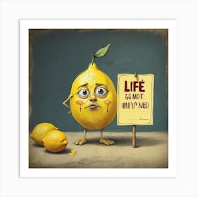 Life Is Not A Lemon Art Print