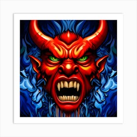 Devil Head 21 Art Print