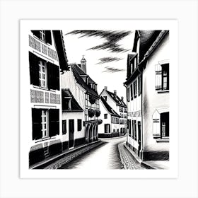 Street In France Art Print