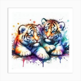 Tiger Cubs 1 Art Print