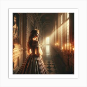 Woman By The Window 1 Art Print