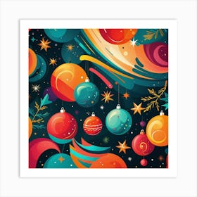 Christmas Background 1 Art Print