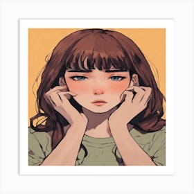 Anime Girl Art Print