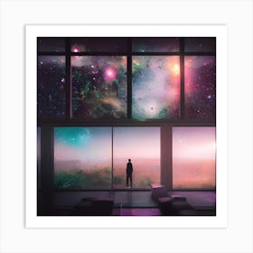 Galaxy Painting Art Print