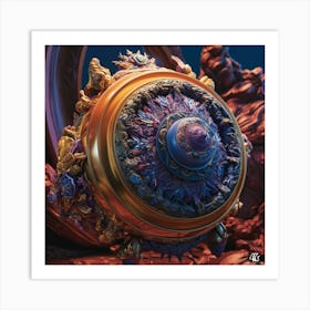 Golden Sphere Art Print