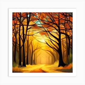 Stunning Image That Combines The Warm Colors Art Print