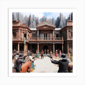 Western Town Art Print