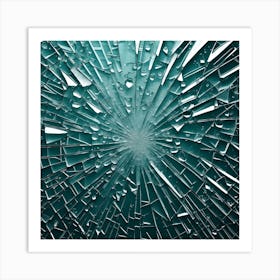 Shattered Glass Background Art Print