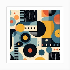 Abstract Geometric Pattern 50 Art Print