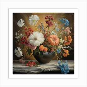 Flowers In A Vase 19 Art Print