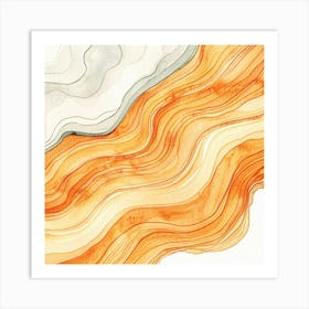 Abstract Watercolor Painting 3 Art Print