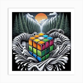 Rubik'S Cube 7 Art Print