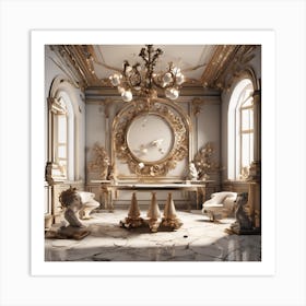 Rococo Interior Design Art Print